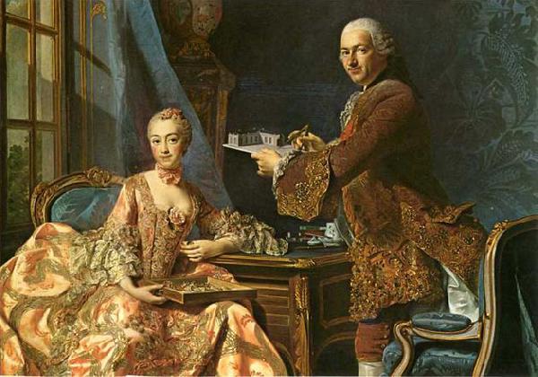  Double portrait, Architect Jean-Rodolphe Perronet with his Wife